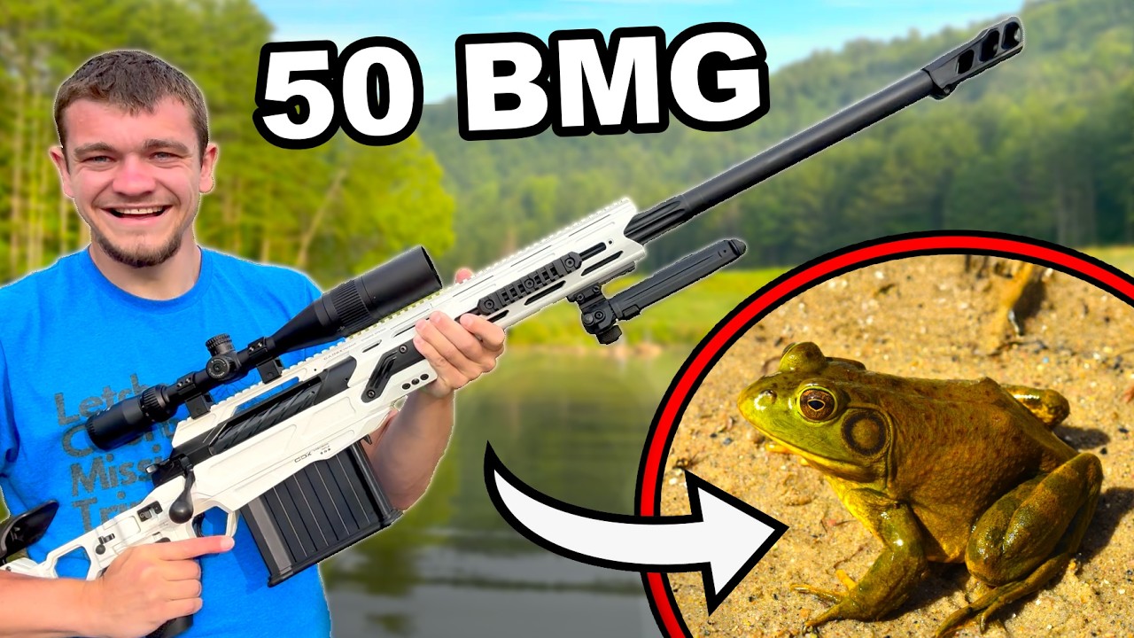 Я охотился на лягушек-быков со снайперской винтовкой 50-го калибра!