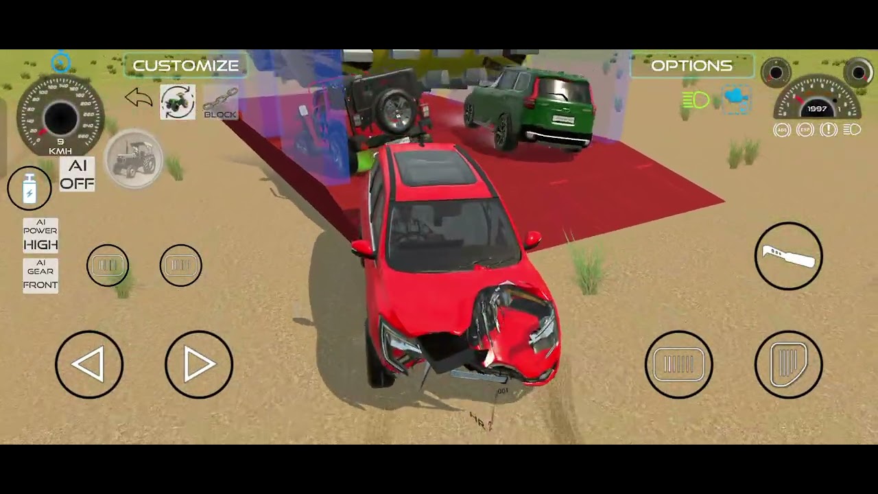 Car body test indian vhical gaming 3d virel video 