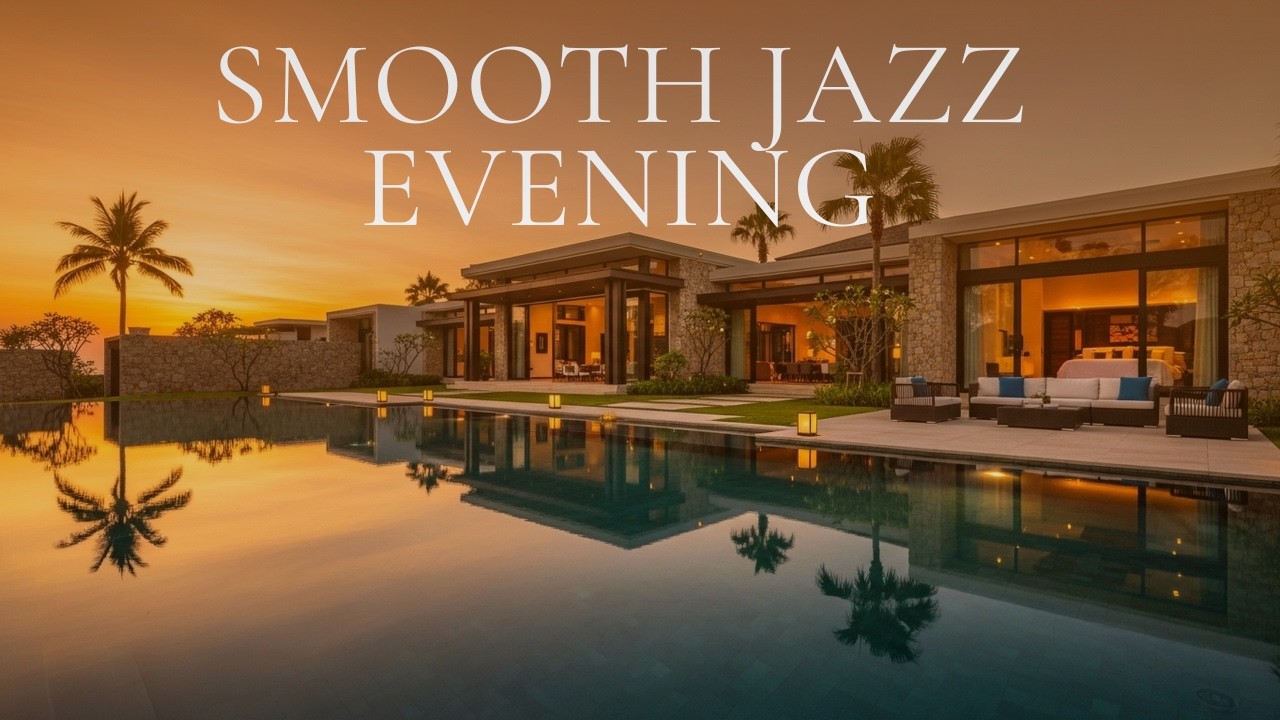 SMOOTH JAZZ  EVENING – Cozy Fireplace Instrumental (34 Minutes)
