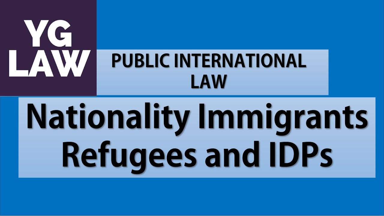 Nationality, Immigrants, Refugees and IDP's - International Law - UGC - NET