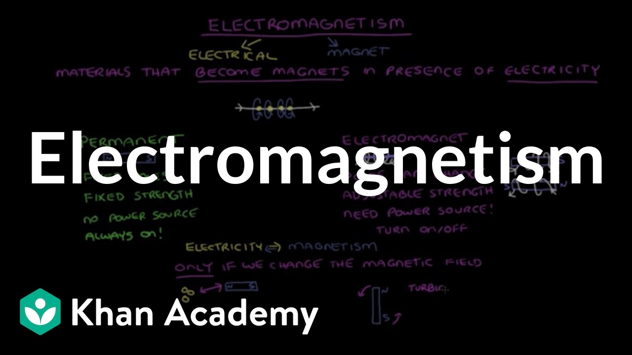 Electromagnetism | Forces at a distance | Middle school physics | Khan Academy