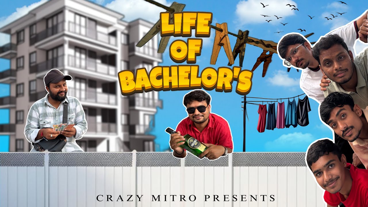 Life of Bachelor's || Gujarati Comedy Video || Crazy Mitro