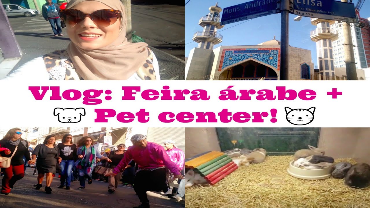 VLOG: Feira árabe + Pet center!