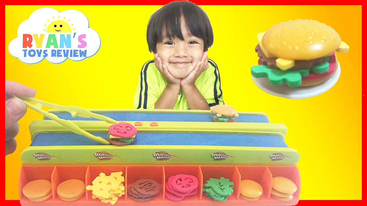 BURGER MANIA BOARD GAME with Ryan ToysReview