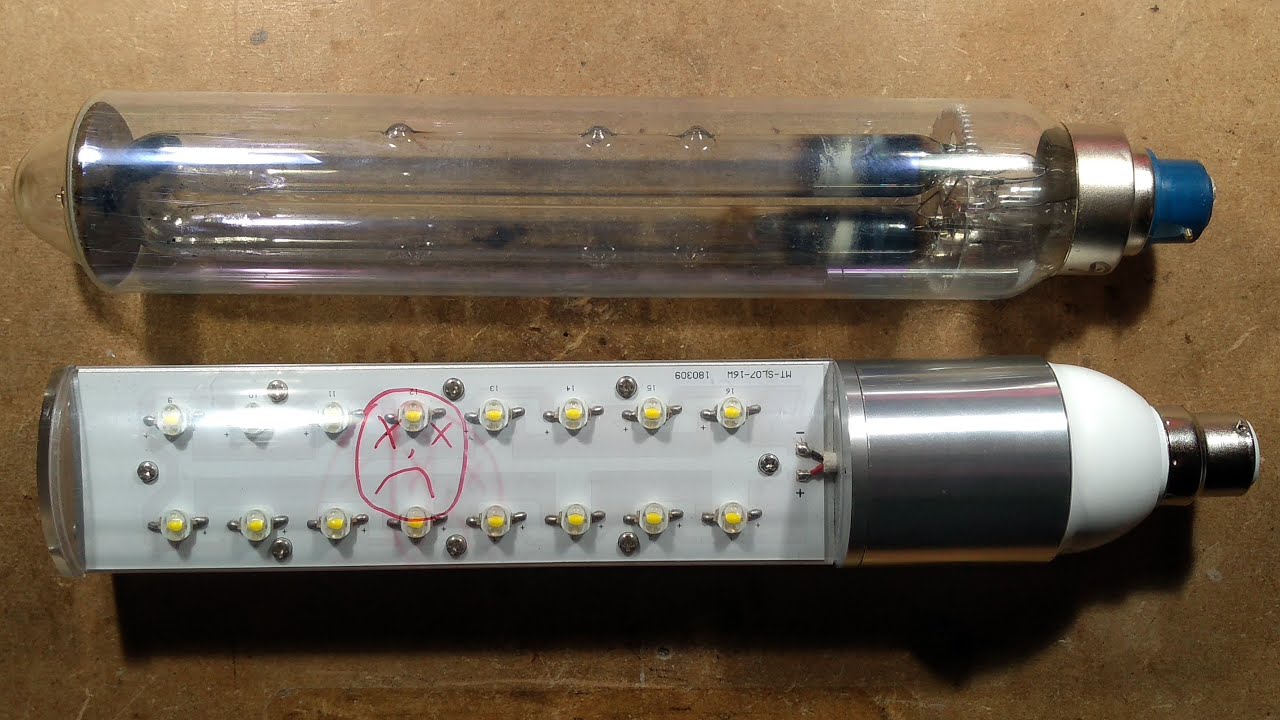Fixing a dead LED street light lamp.  (SOX retrofit.)