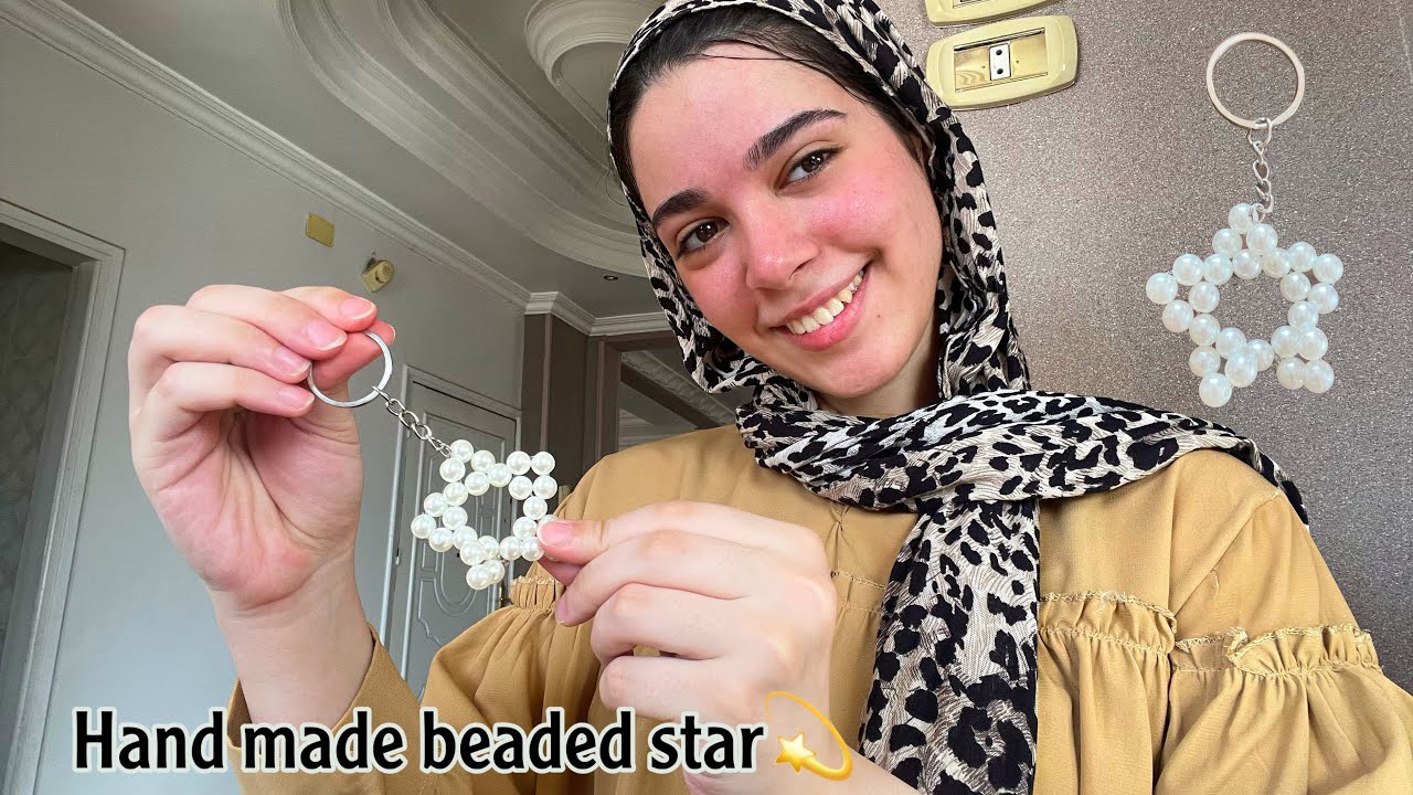 اسهل طريقه لعمل نجمه بالخرز ||hand made beaded star ⭐ 
