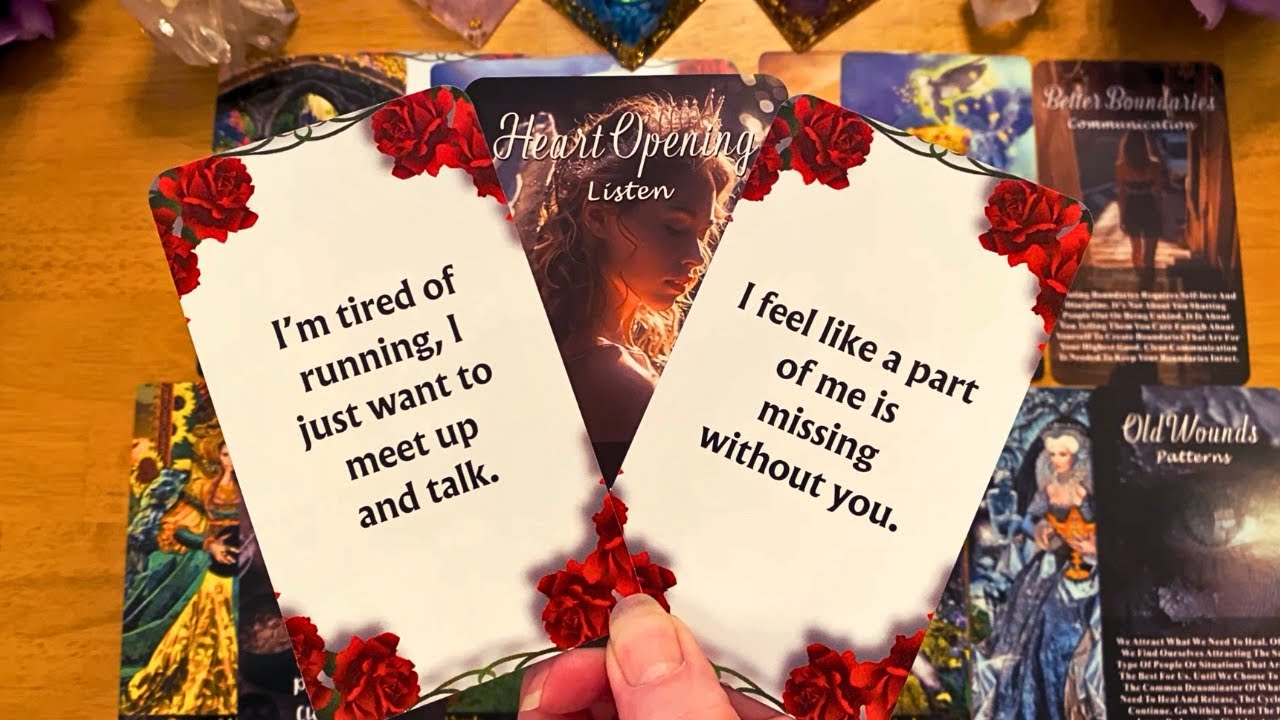 A PART OF ME IS MISSING WITHOUT YOU! 🌹 IT'S TIME FOR ME TO STOP RUNNING! ♥️ (LOVE READING) 🌹TAROT