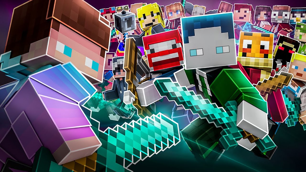 ICH DUELLIERE 100 YOUTUBER IN MINECRAFT