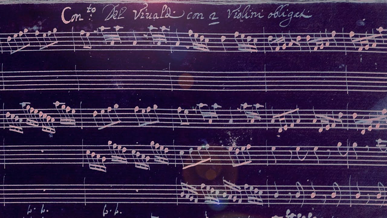 VIVALDI | Concerto con 2 Violini obligati | RV 512 in D major | Original manuscript
