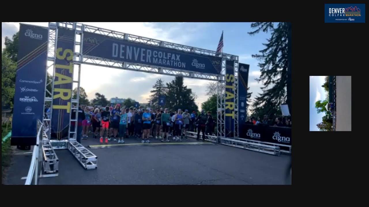 2025 Denver Colfax Marathon starting line
