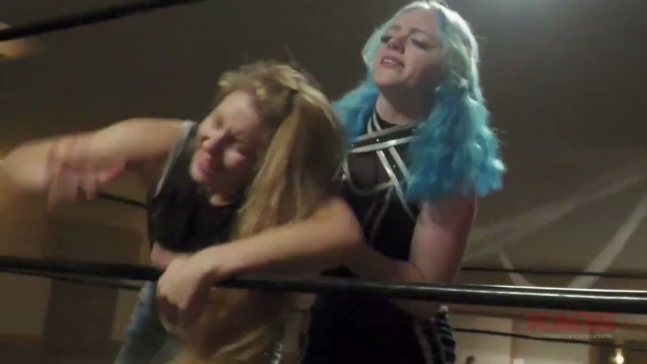 Heather Blue vs Kenzie Black #1 Contenders Match #kaos #professionalwrestling #womenswrestling