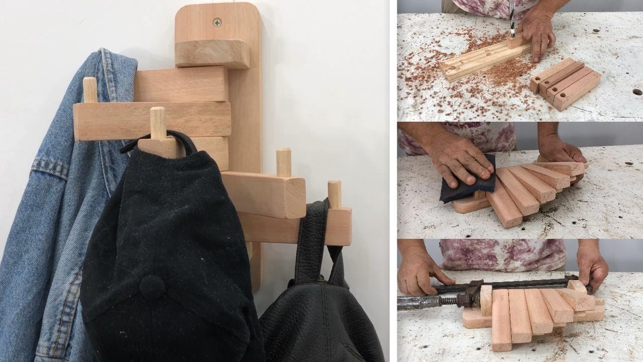 Perchero de Madera Genial - Fácil de Hacer
