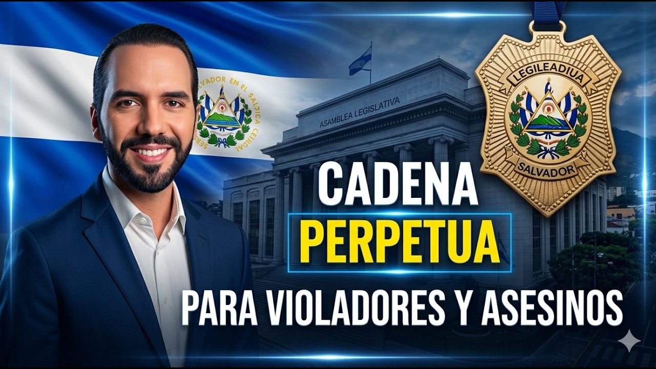 NAYIB BUKELE: CADena PERPETUA PARA VIOLADORES Y ASESINOS