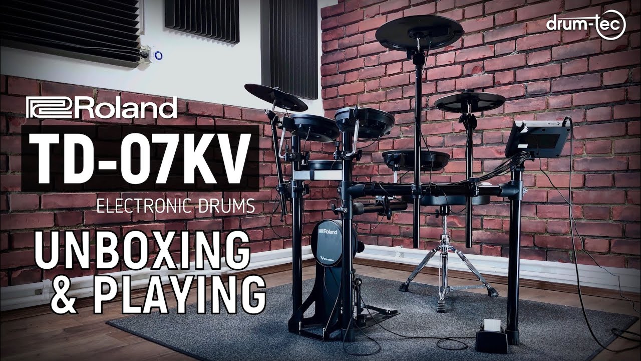 Roland TD-07KV Electronic Drums Unboxing & Playing by drum-tec