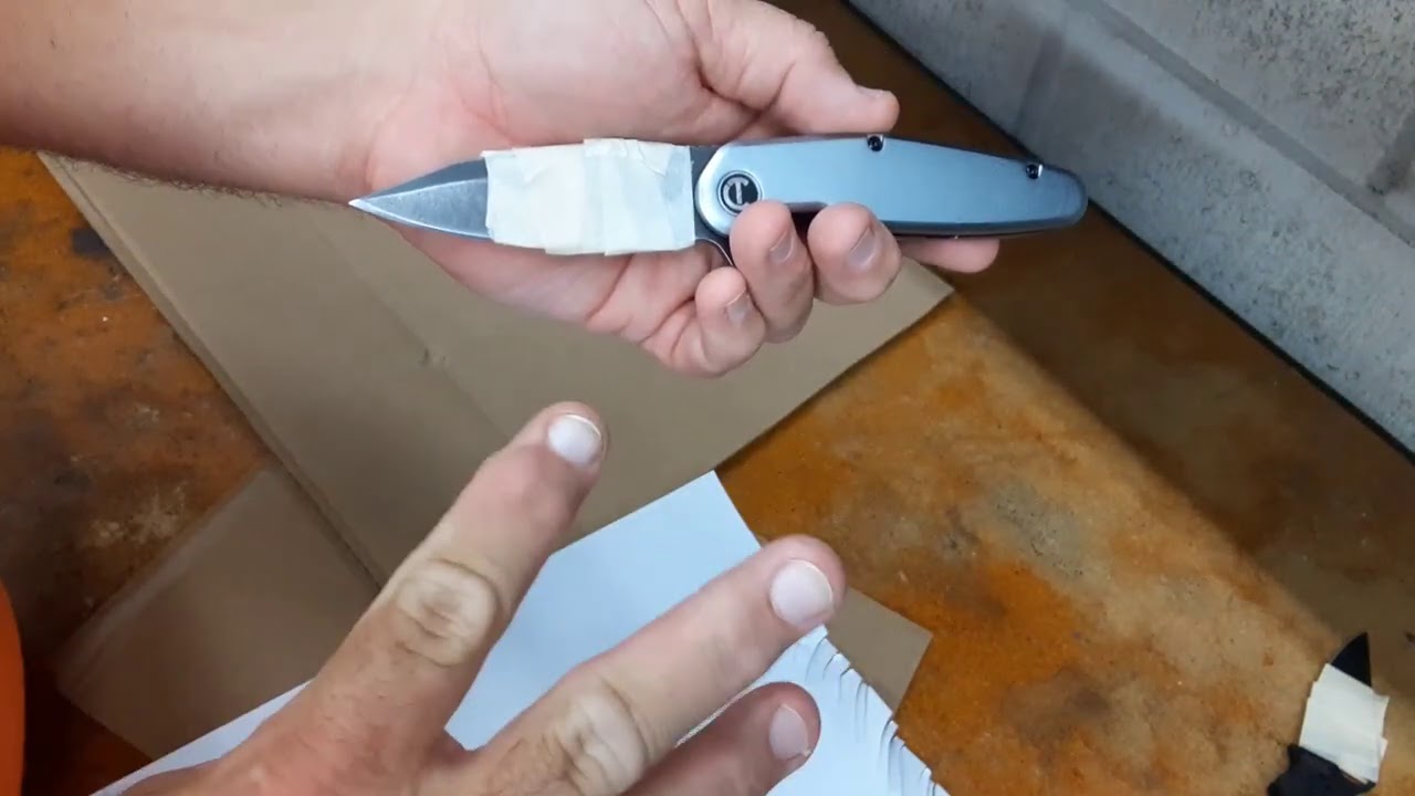 Factory edge testing and why sharpening is so important before you judge a particular steel.