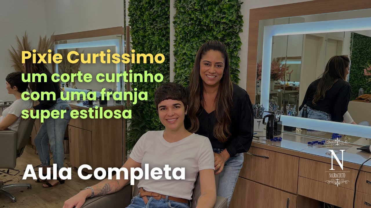 Aula de #cortefeminino com um #pixiecut #curtissimo Passo a Passo