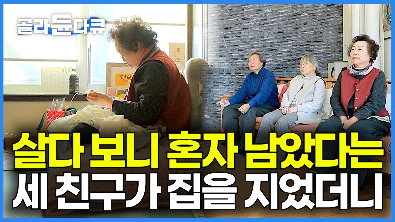 요양원은 가기 싫은 72세 동갑내기 세 친구가 아파트 팔고 파격적인 집을 지었더니｜시골에 지은 60평 대저택｜1인 노인 가구, 노후는 다 같이｜조립식 가족｜건축탐구 집｜#골라듄다큐