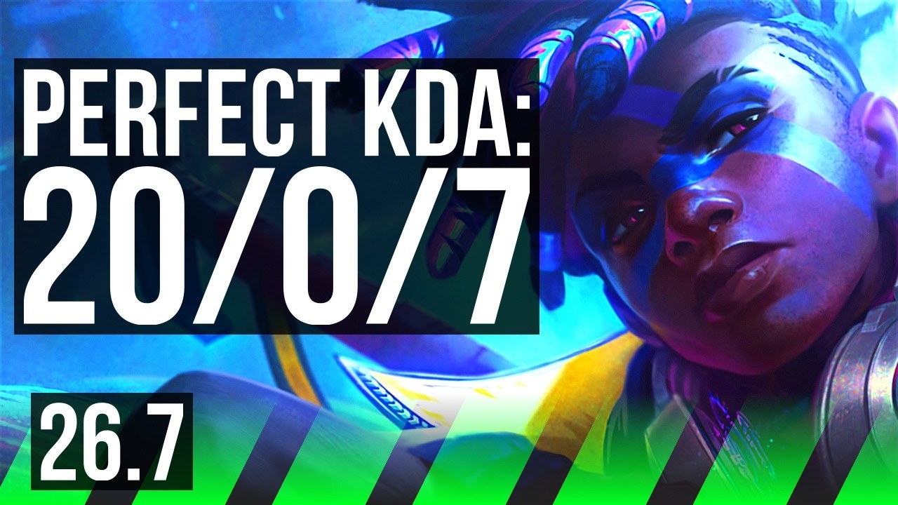 EKKO vs GWEN (JGL) | Perfect KDA: 20/0/7 | NA Master | 26.7