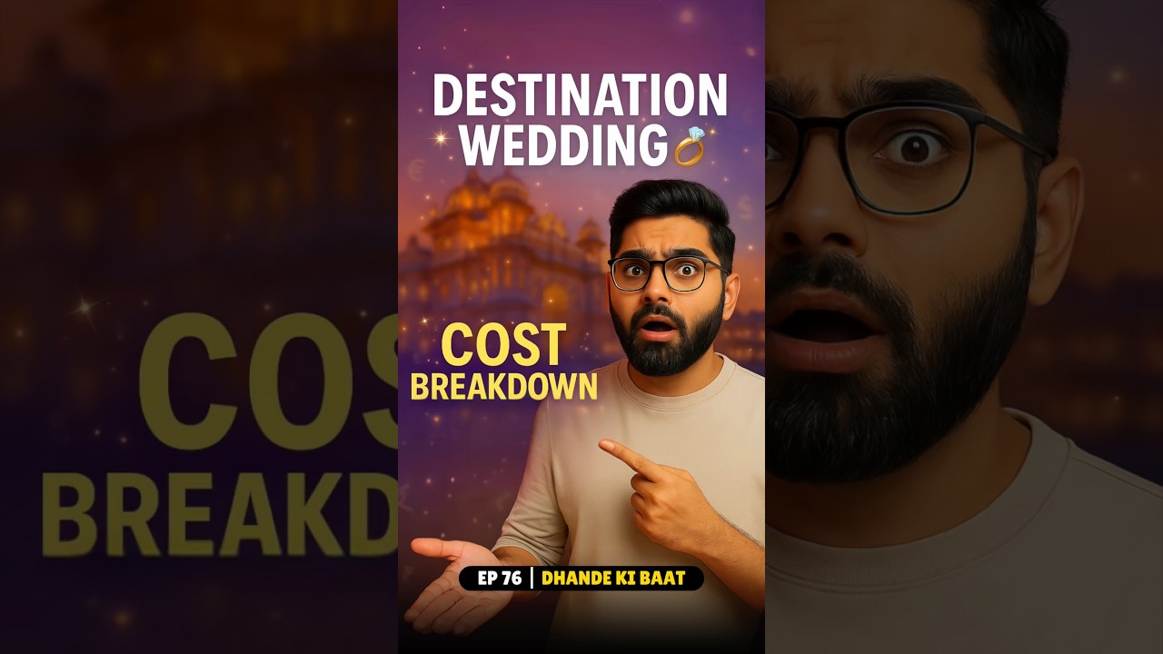 How Much Does a Destination Wedding Really Cost? 💍 #shorts #destinationwedding #indianwedding