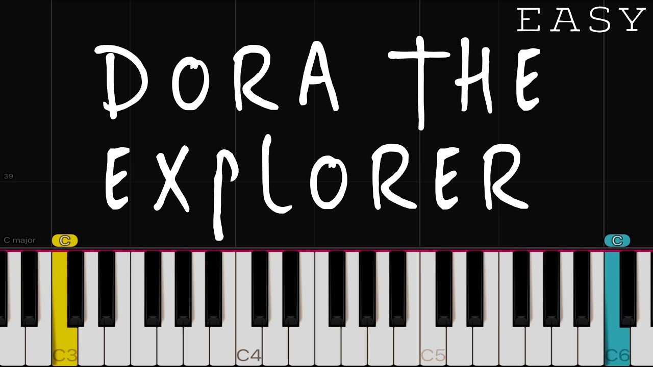 Dora The Explorer Theme Song | EASY Piano Tutorial