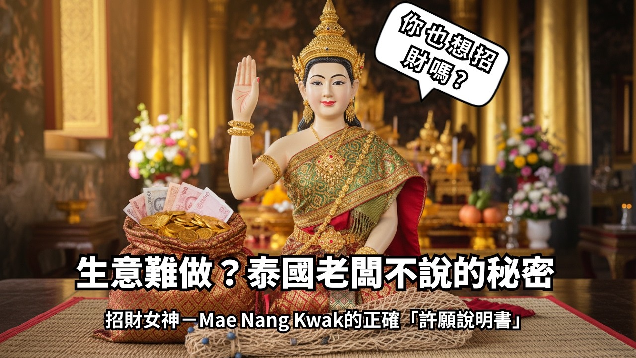 生意難做？泰國老闆不說的秘密：招財女神 Mae Nang Kwak的正確「許願說明書」｜ #KUMIHO神佛介紹 #thailand #泰國 #招財女神 #生意 #蘇帕瓦迪