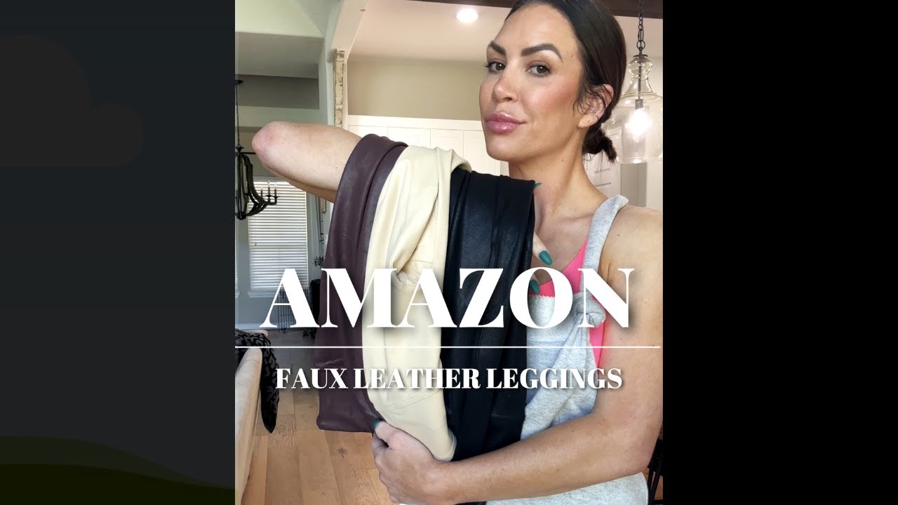 Faux Leather Leggings from Amazon
