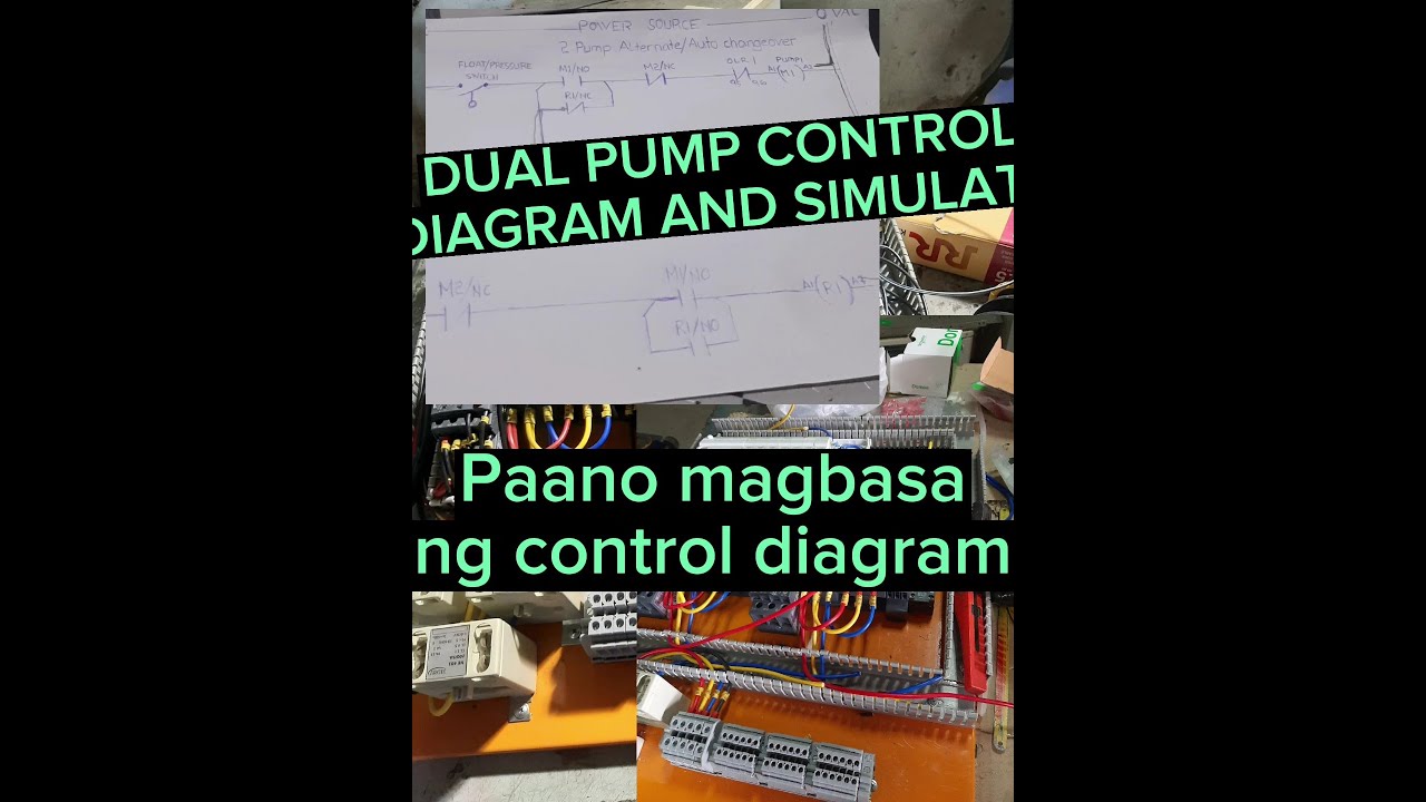 Dual pump duty and stand by. Paano magbasa ng control diagram. Electrical Tutorial.