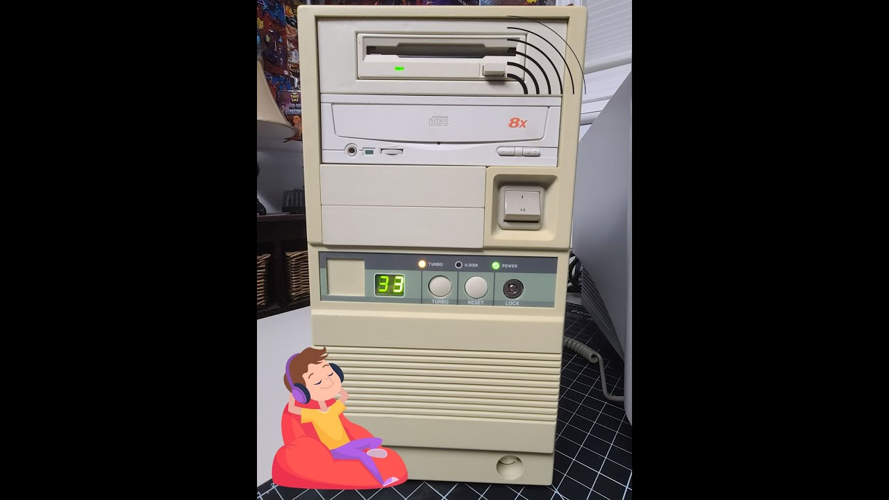 386 SX 1.44mb Floppy File Copy in Windows 3.1 ASMR