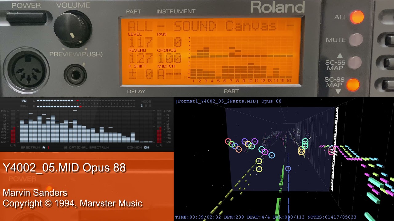 Roland SC-88 Demo Play