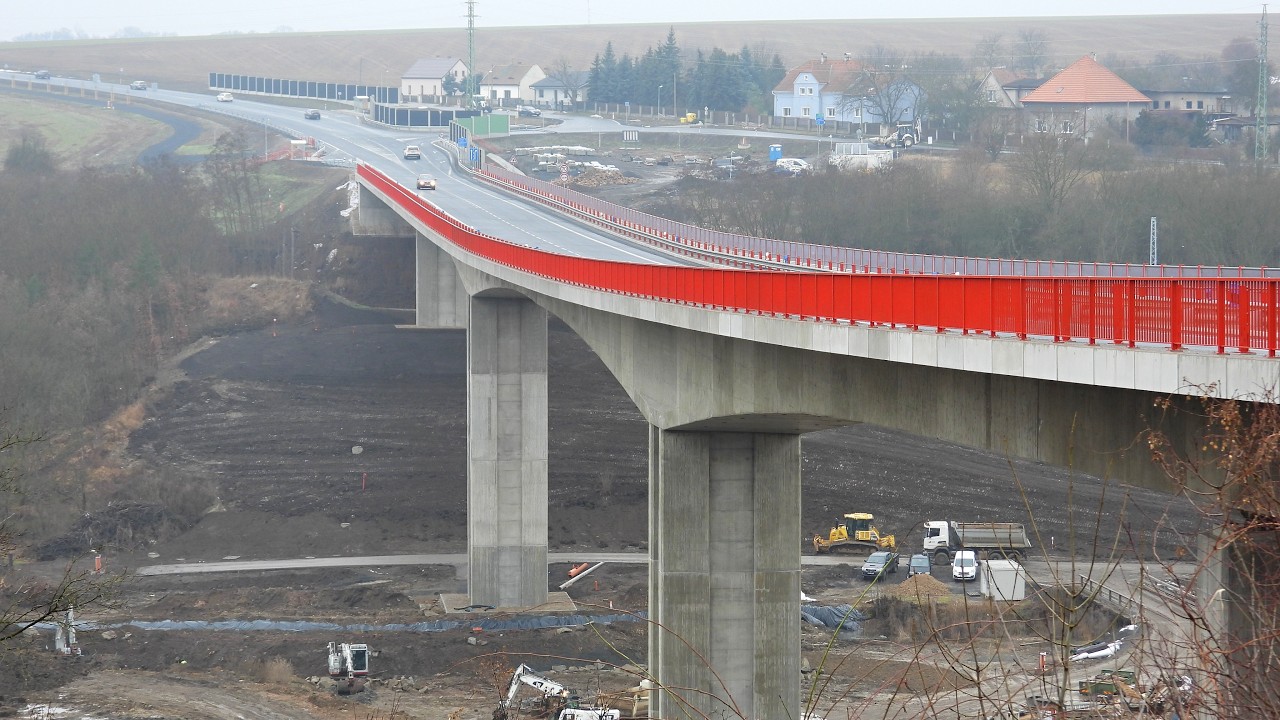 Obchvat a přemostění obce Žiželice - Únor 2026