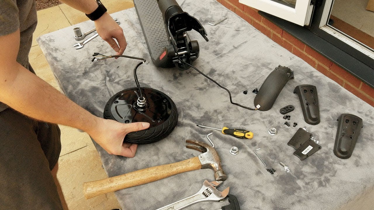 How to replace a Ninebot Segway ES1, ES2, ES3, ES4 Front Wheel Motor (UK English)