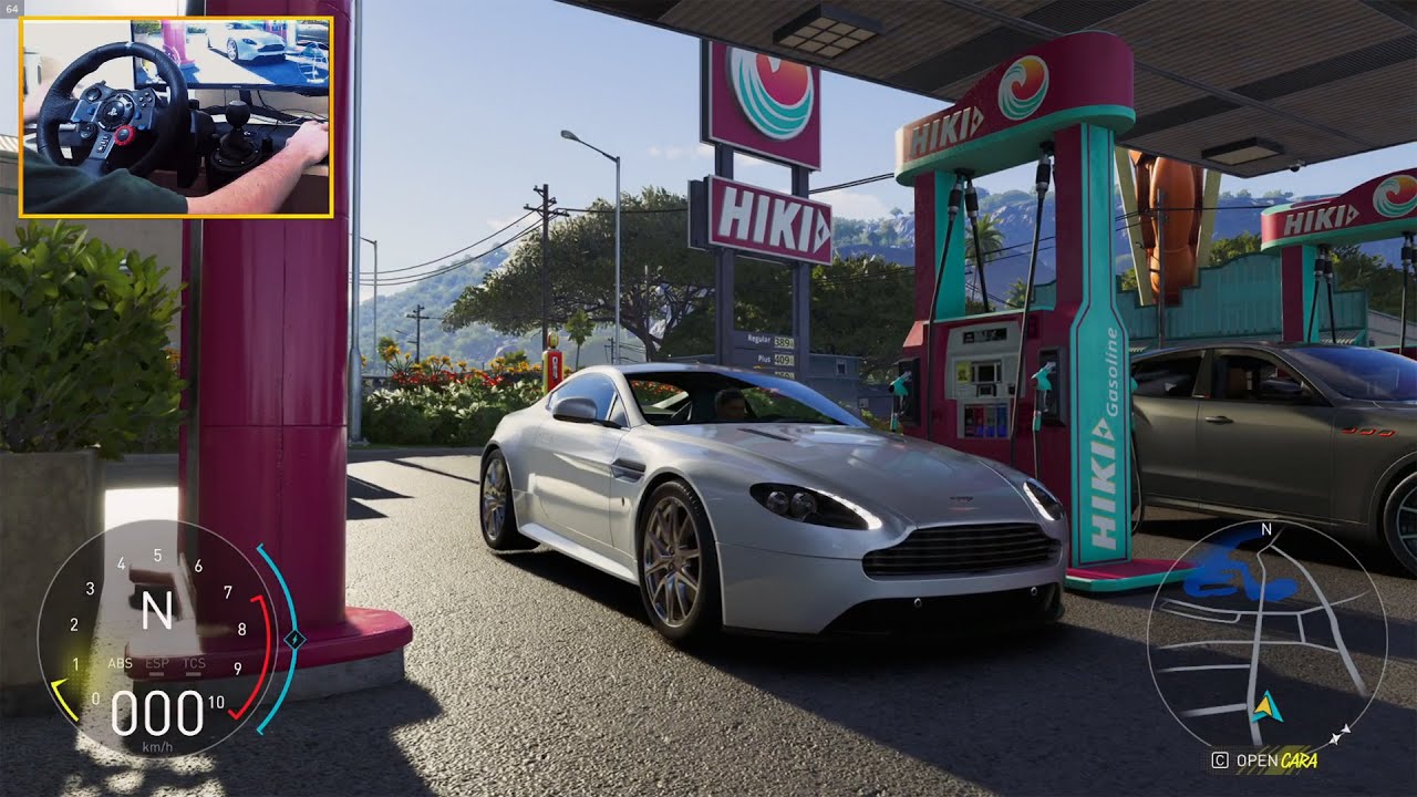 Aston Martin V8 Vantage S / Logitech G29 Gameplay / The Crew Motorfest