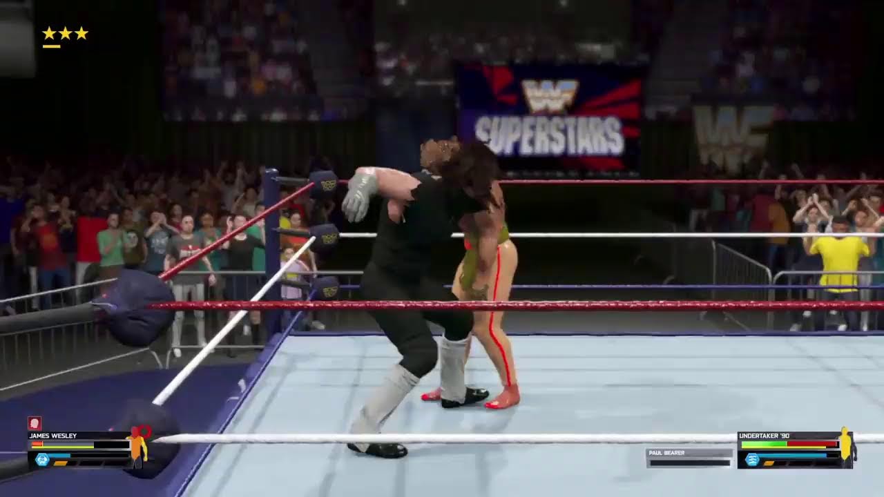 The Undertaker Vs James Wesley on Wwf Superstars 1992