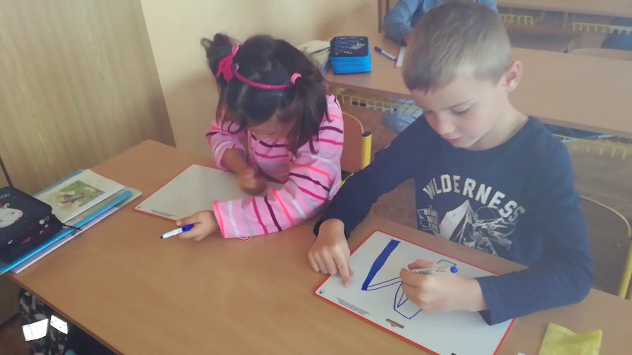 Hodina českého jazyka v 1.A
