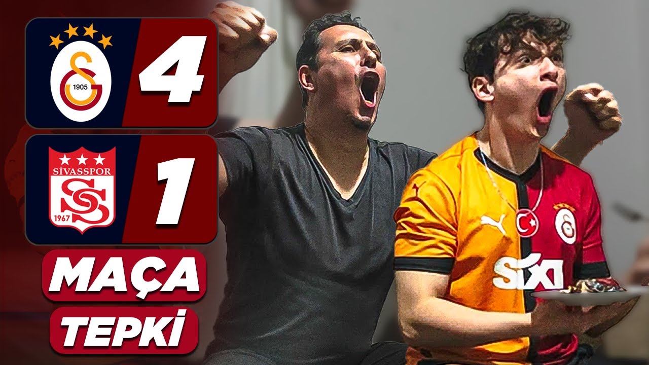 MAYISLAR BİZİMDİR ! FANATİK GSLİ BABA OĞUL SİVASSPOR MAÇINI İZLİYOR 4-1