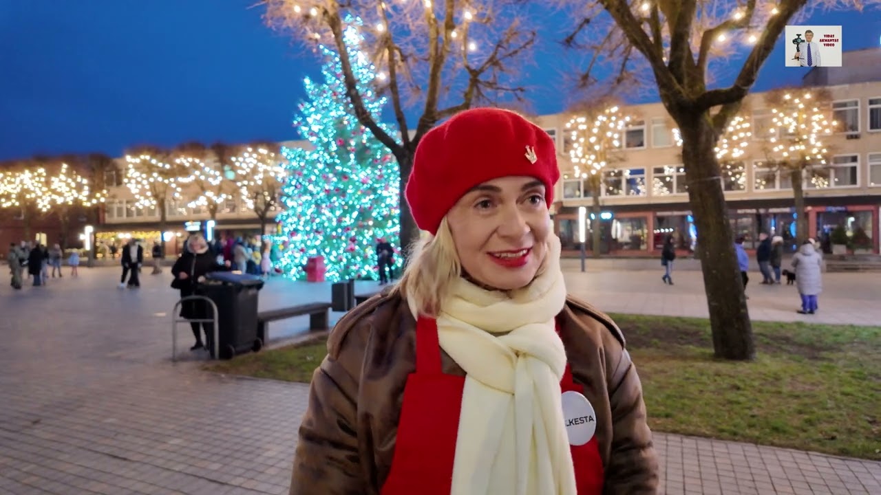 4 K. Kalėdinė čiuožykla Alytuje?! Vau!  Pasižiūrim!