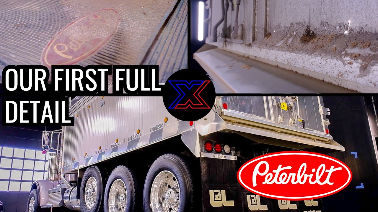 The FIRST FULL DETAIL in Our FINISHED Wash Bay on a SUPER DIRTY Peterbilt!!