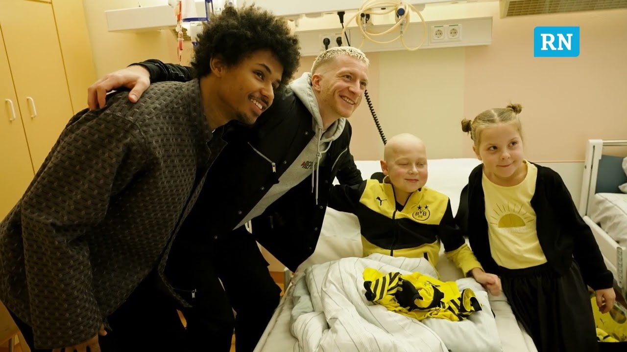 BVB-Profis Sancho, Reus und Co. besuchen Kinderklinik: "Das sind die wahren Helden Dortmunds"