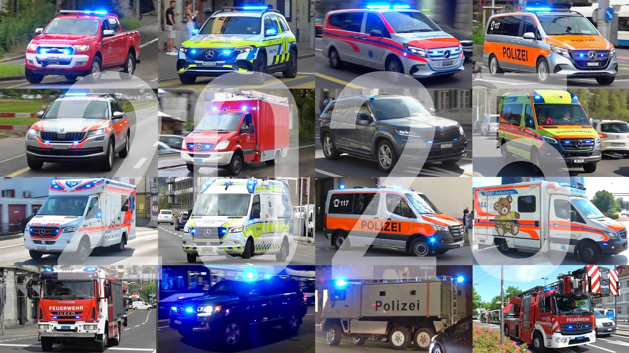 🇨🇭BEST OF EMERGENCY RESPONSES🚒🚓🚑 2025 | Einsatzfahrten Luzern