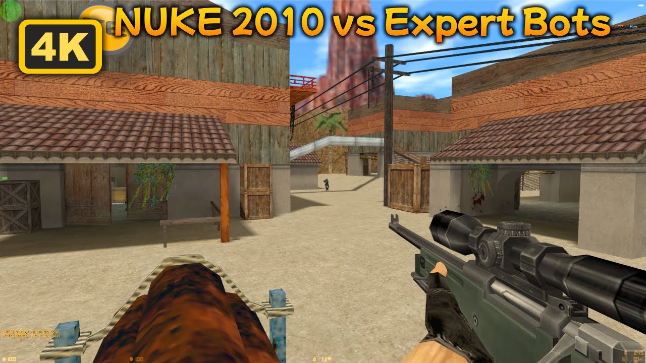 ⚠️ CS 1.6 Nostalgia – Nuke 2010 vs Expert Bots [No Commentary | 4K 60FPS]