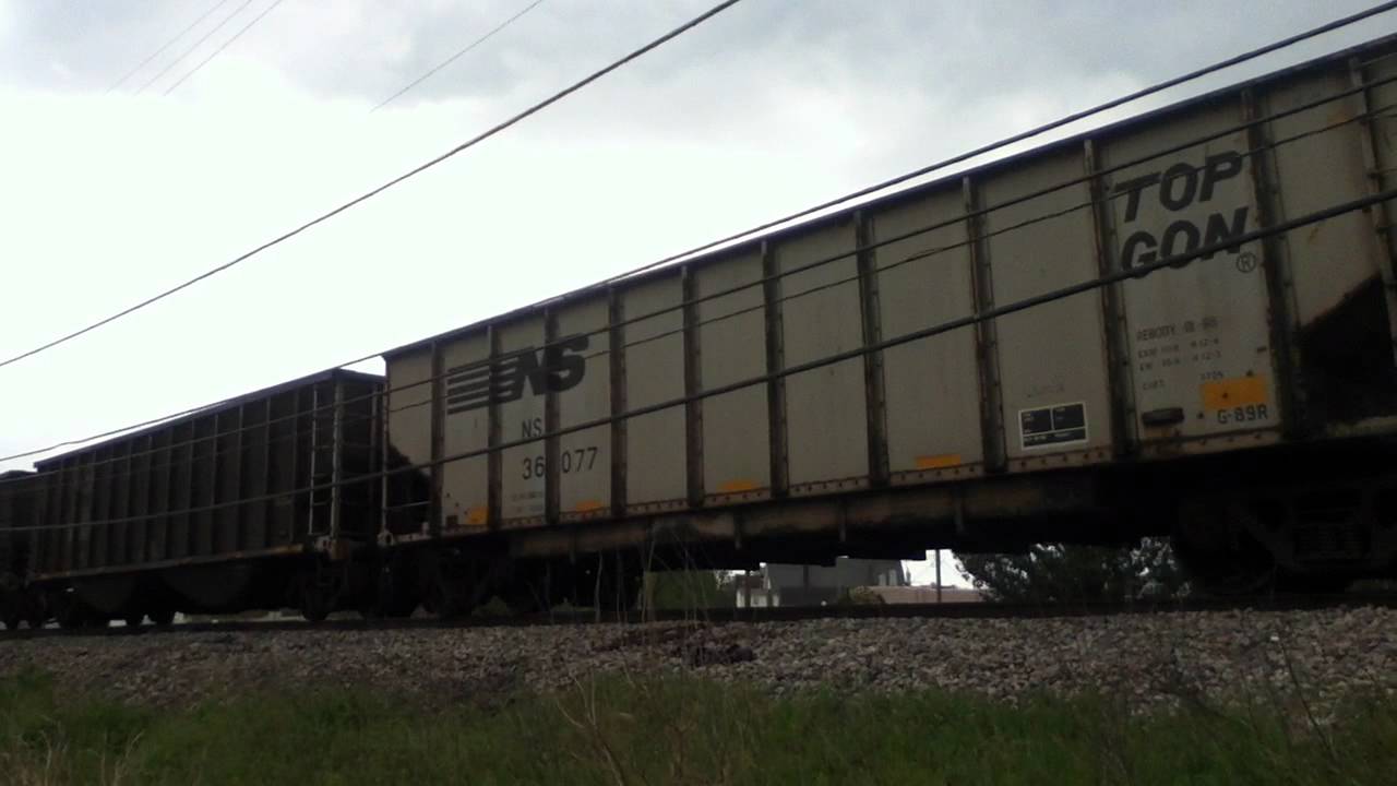 NS coal train through Norfolk VA