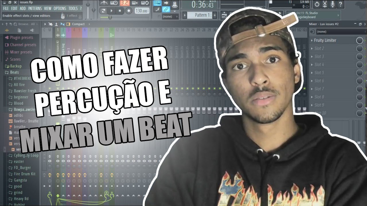 COMO FAZER PERCUÇÃO E MIXAGEM DE UM BEAT!!