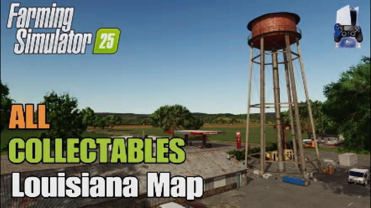 Collectables Louisiana Map | FS25 | Console | Earn extra money | All 25 Collectables