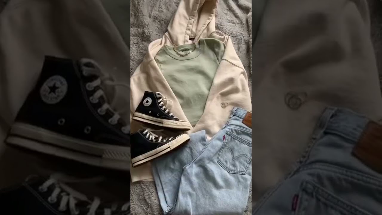 How to style a cream zip up hoodie!🍨IG: simaandgabi