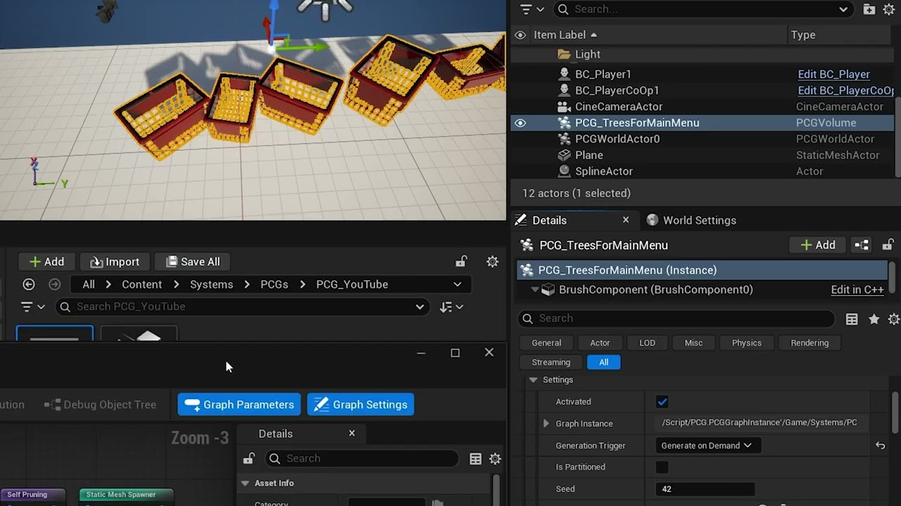 Create dungeons, randomization and enemy spawn using custom PCG functions in Unreal Engine | HitTube