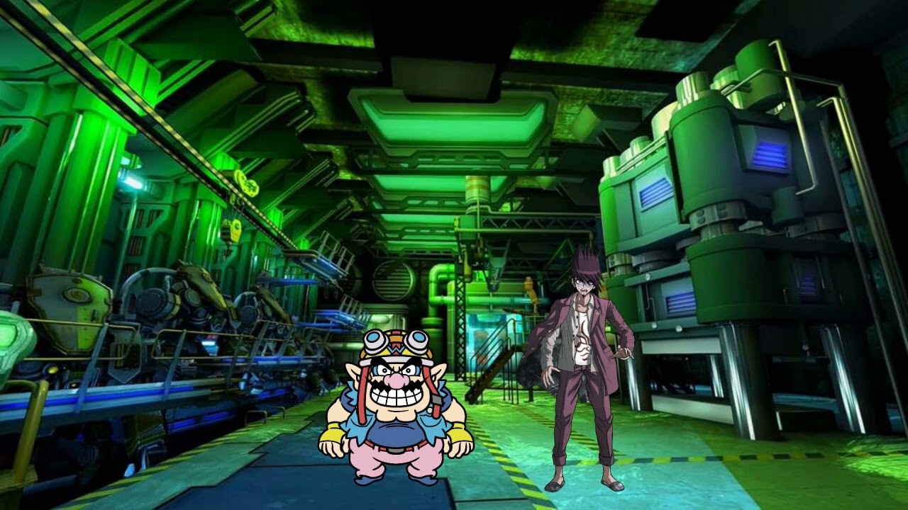 Wario dies by Kaito Momota crushing him in the hydraulic press.mp4
