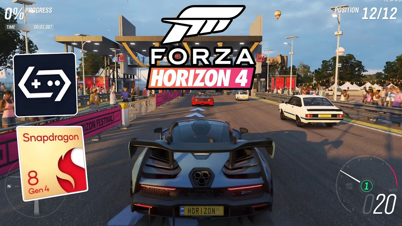 FORZA HORIZON 4 RODANDO NO POCO F7 8S GEN4 GAMEHUB NOVO DRIVER TURNIP ANDROID TESTE!