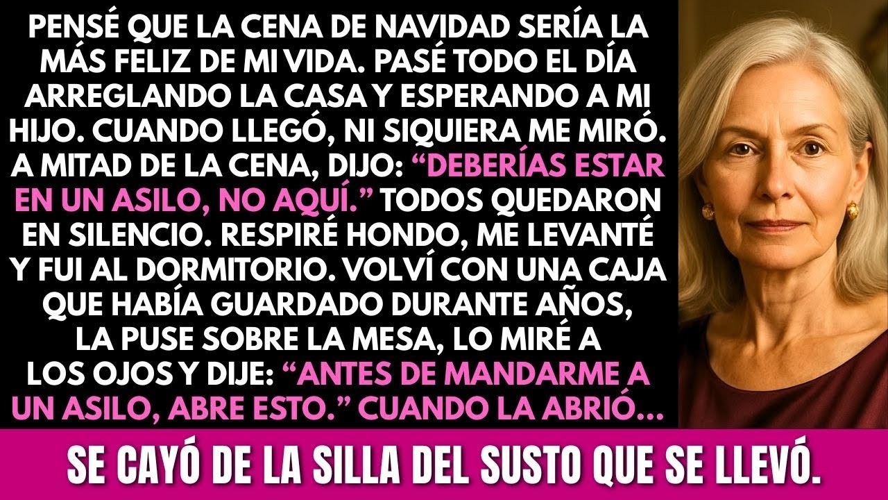 “¡Deberías estar en un asilo, no aquí!” dijo mi hijo. Le entregué una caja secreta; cuando la abrió…