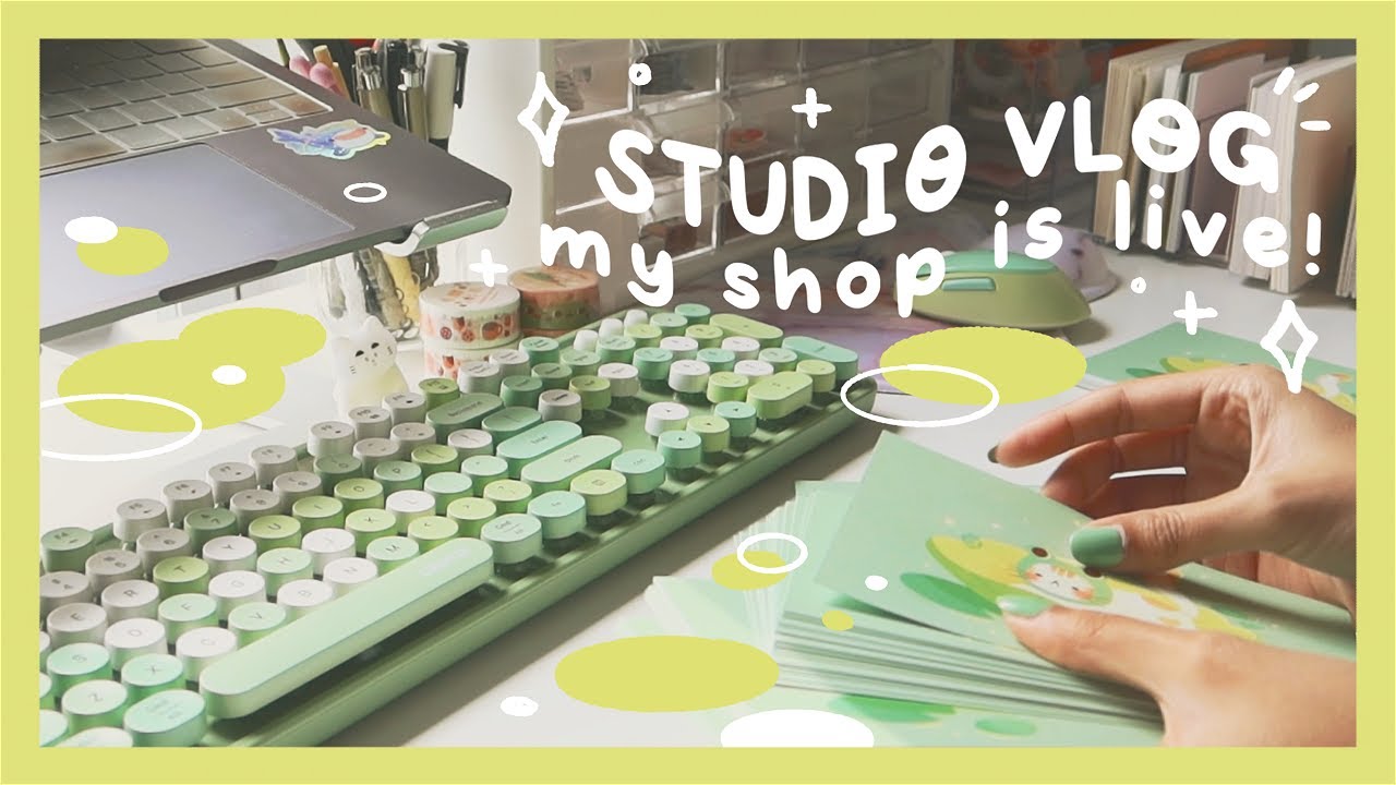 STUDIO WEEK 📦 shop reopening!!! (packing orders and chitchat)