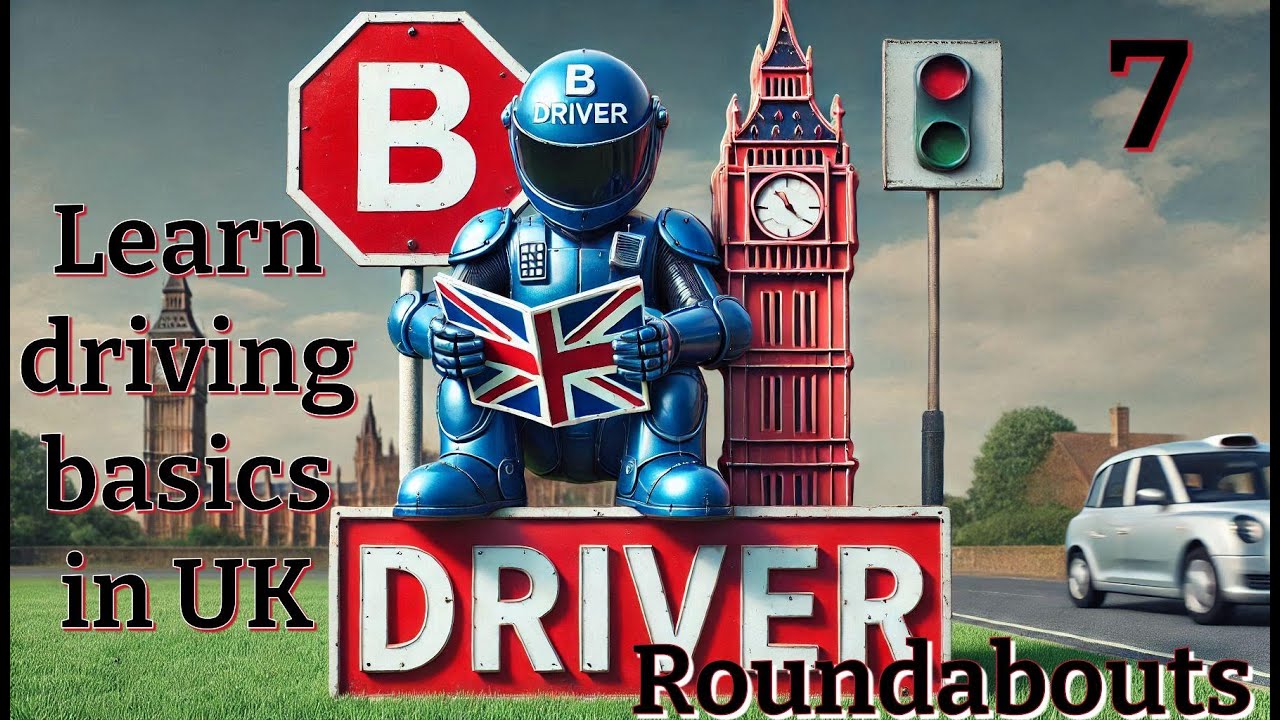 Learn driving basics in the UK... Lesson 7..Roundabouts.